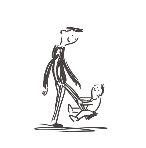 On your shoulders Father's Day Card