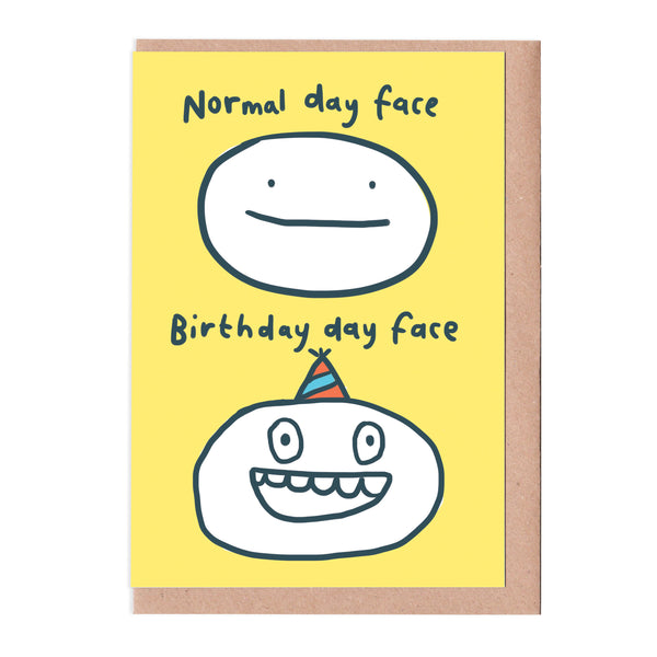 Birthday Face Card
