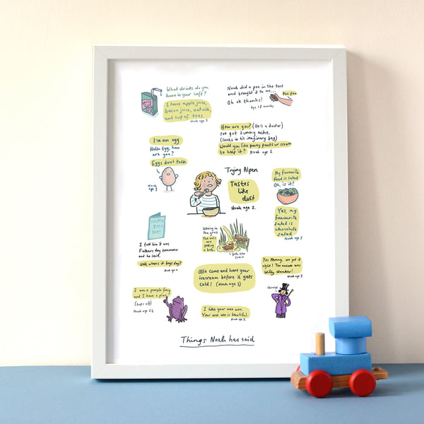 Personalised Children's Quotes print
