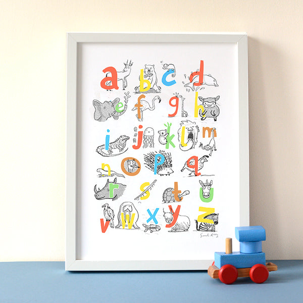 ABC Zoo Themed Print