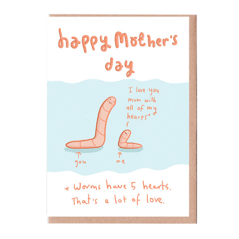 Worm Mum Card
