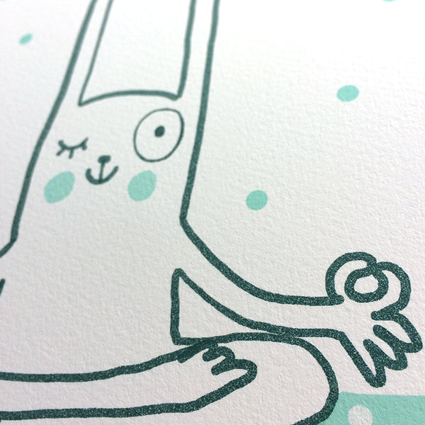 Be OK Rabbit Print
