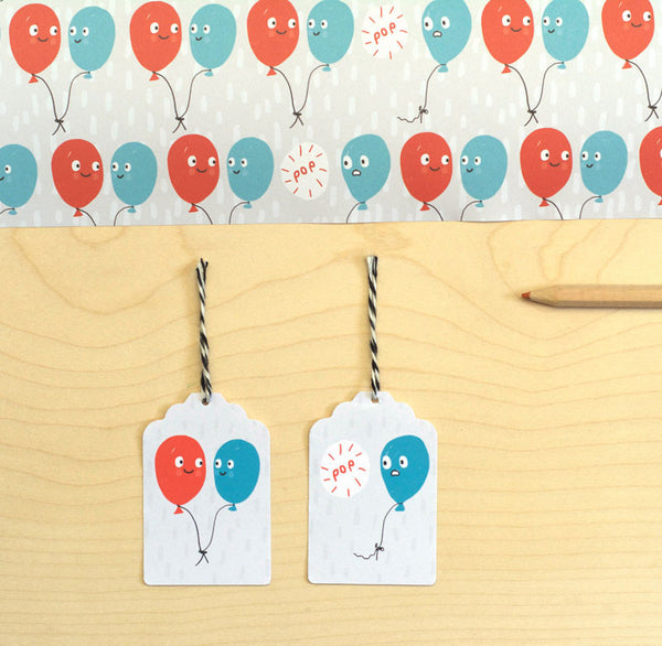 Burst Balloons Giftwrap Set