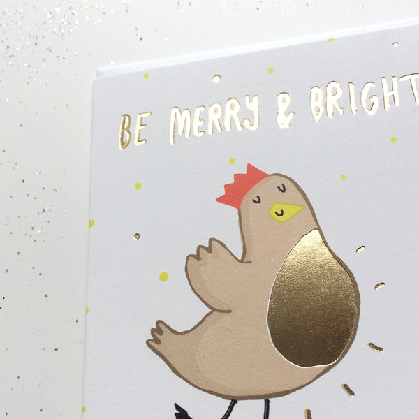 Merry & Bright Foiled Christmas Card
