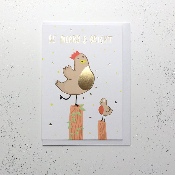 Merry & Bright Foiled Christmas Card