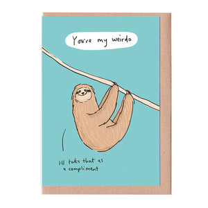 Sloth weirdo card