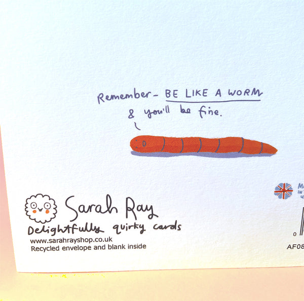 Worm Guide to Staying Grounded Card