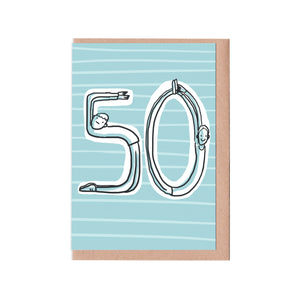 50th birthday man card