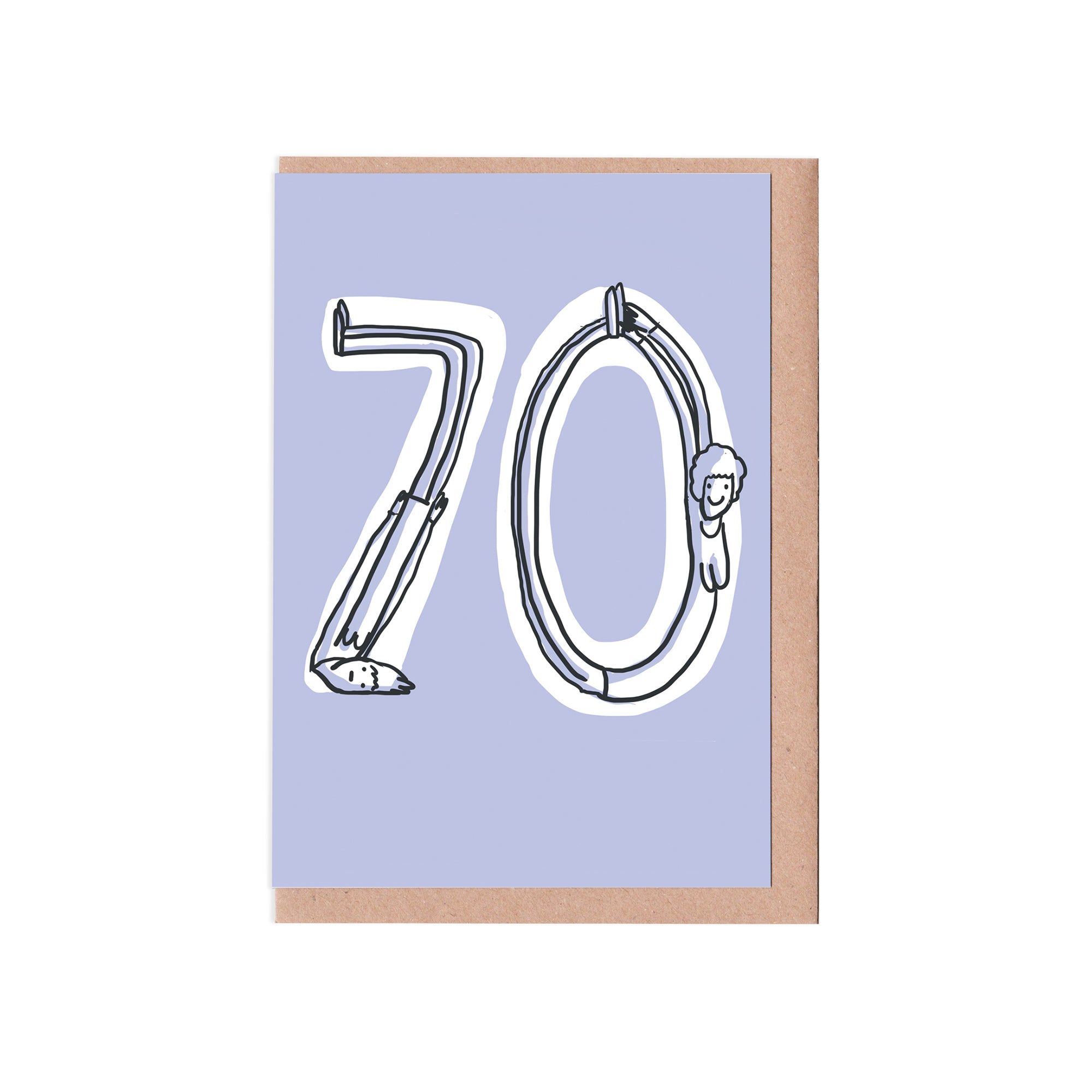 70th birthday woman card