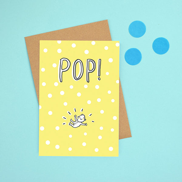 Pop! New baby card