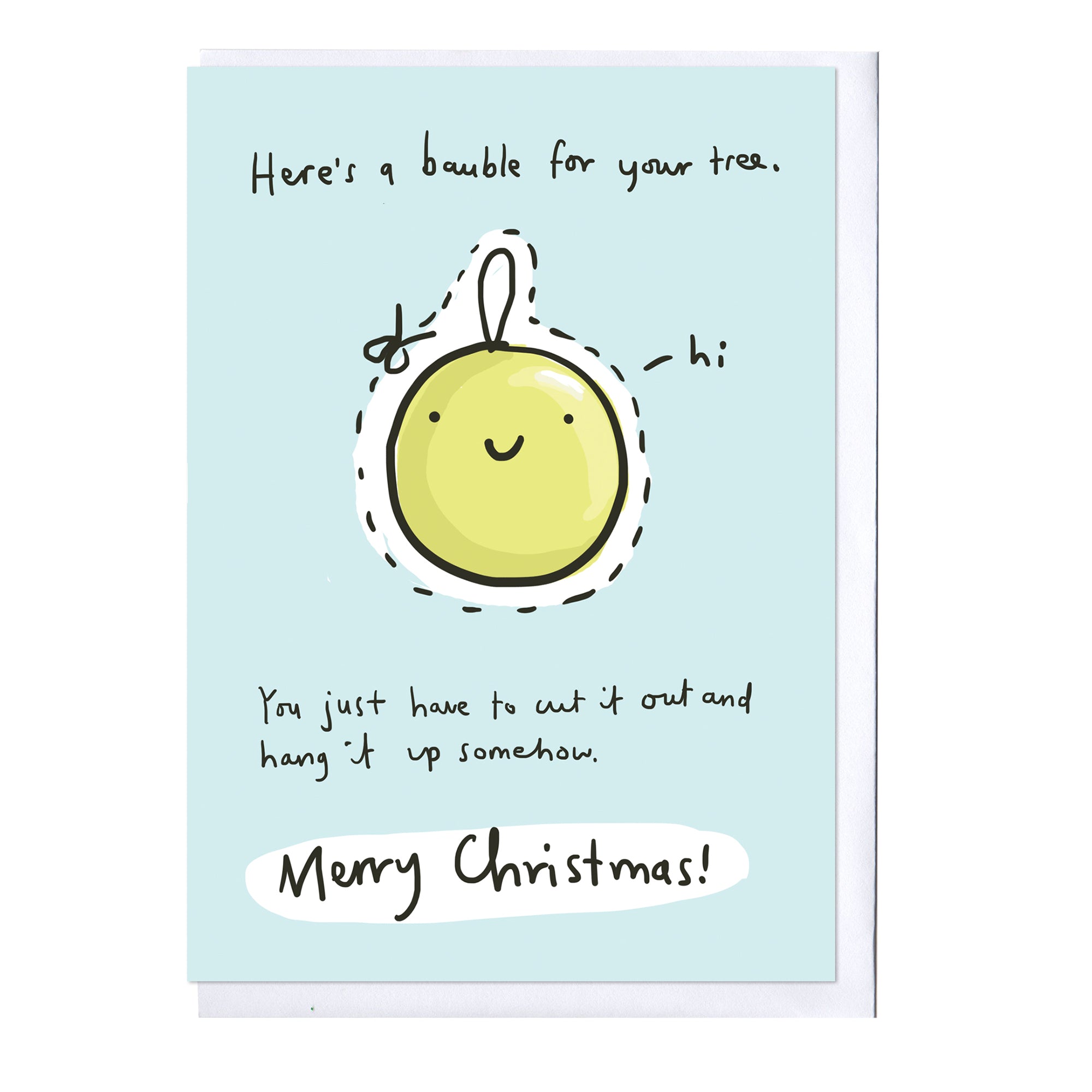 Free Bauble Christmas Card