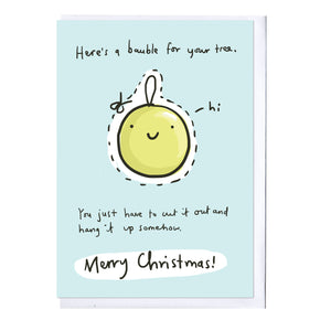Free Bauble Christmas Card