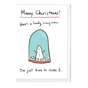 Snowglobe Christmas Card