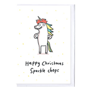 Sparkle Chops Christmas Card