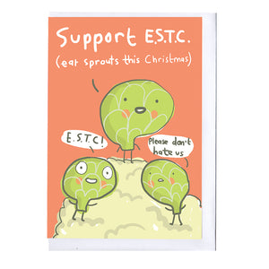Big Up Sprouts Christmas Card