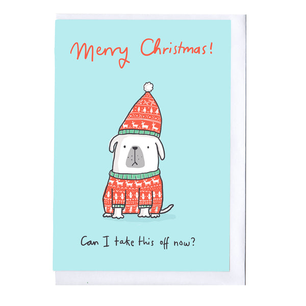 Dog Jumper Christmas Card