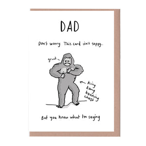 Dad Gorilla Card