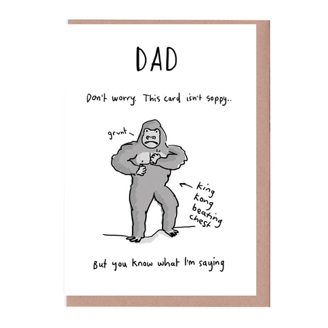 Dad Gorilla Card