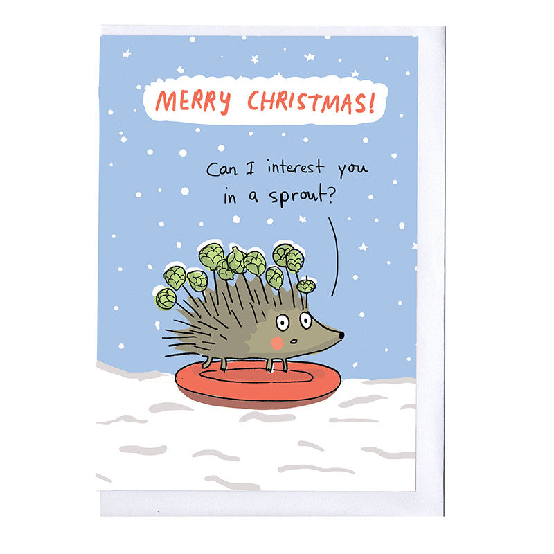 Can I interest you in a sprout? Christmas Card