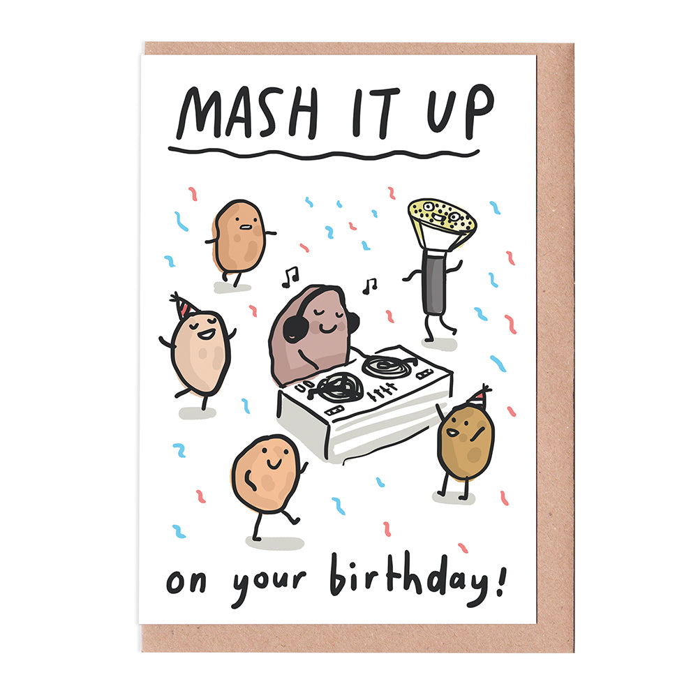 Mash it Up Birthday Card
