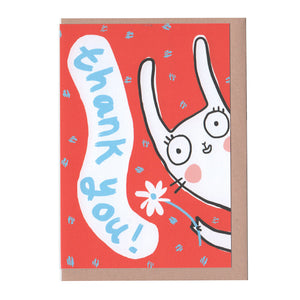 Rabbit Thank You Card