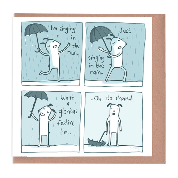 Singing in the Rain Greeting Card