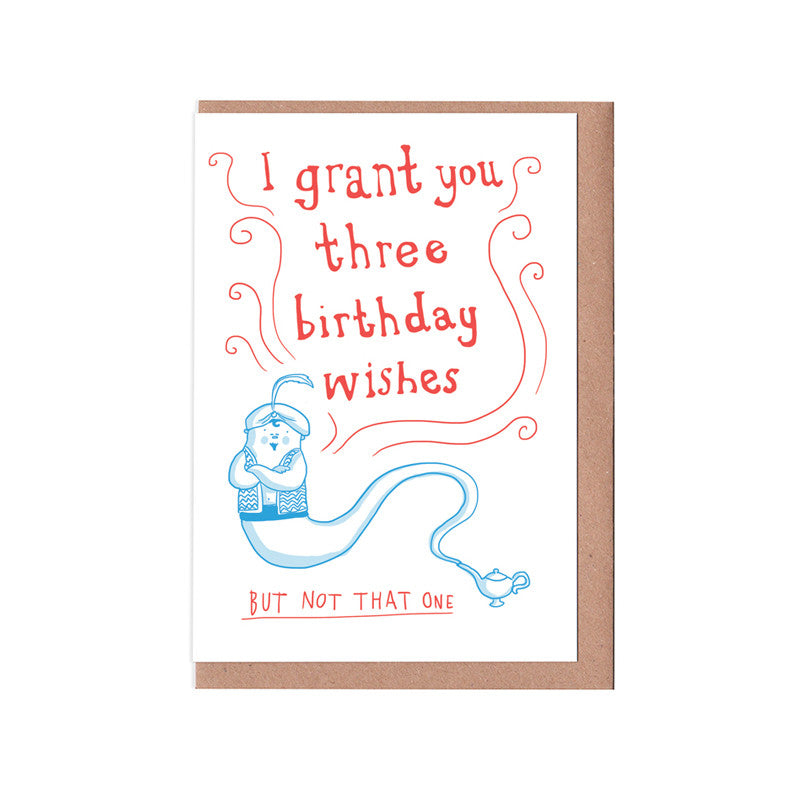 Three Wishes Birthday Card