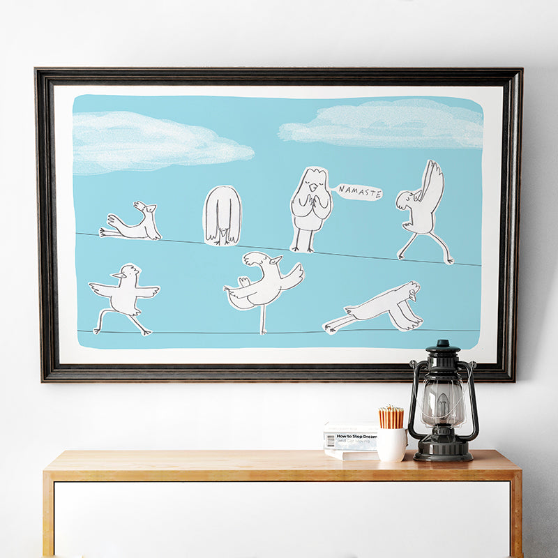 Yoga Birds Print