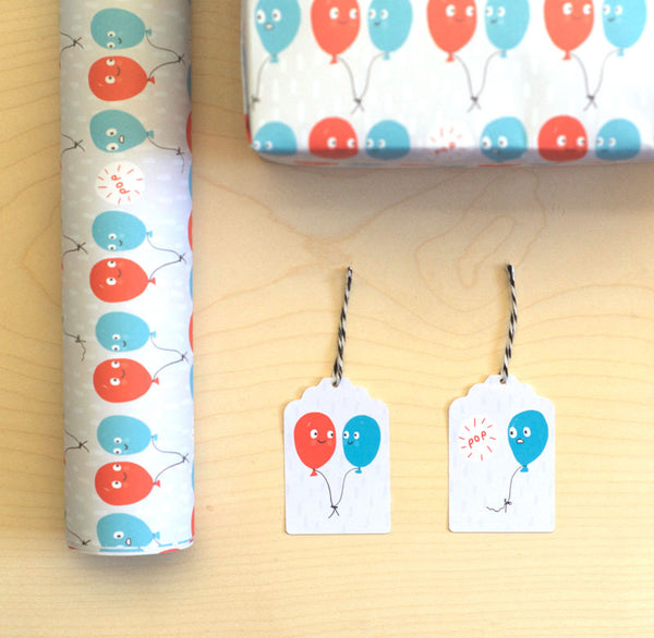 Burst Balloons Giftwrap Set