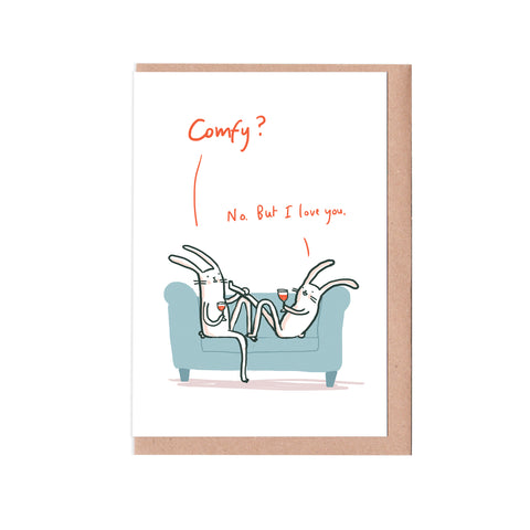 Comfy couple card