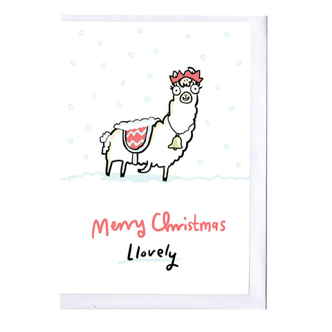 Llovely Llama Christmas Card