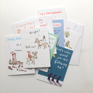 Mixed pack of 8 or 12 Christmas cards