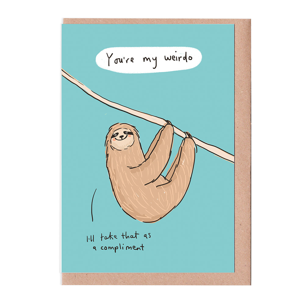 Sloth weirdo card